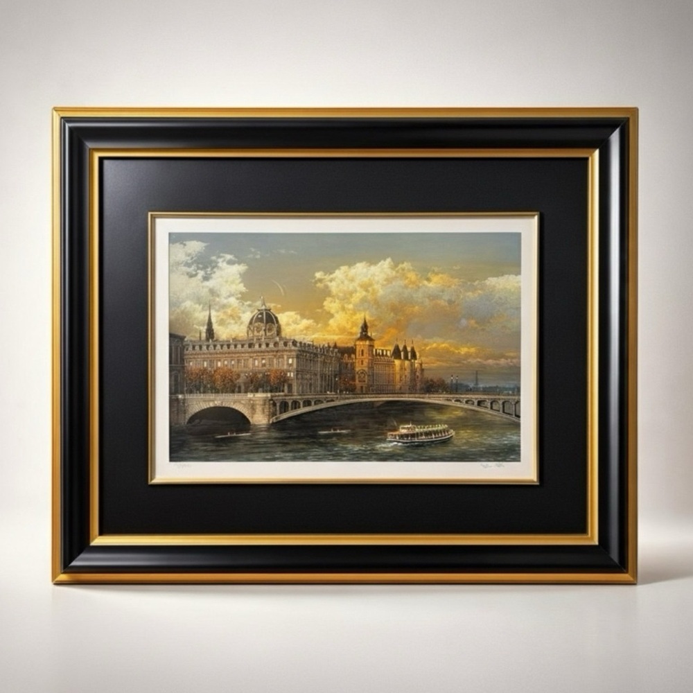 Alexander Chen The Siene Serigraph Signed and Numbered 30x24